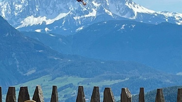 Ein Blick vom Ritten in die Dolomiten | Bild: Johannes Marchl