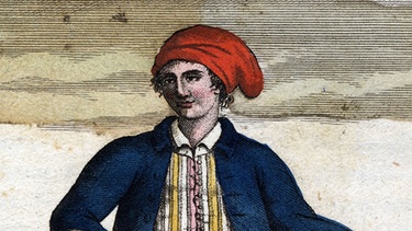 Porträt der französischen Weltumseglerin und Abenteuerin Jeanne Baret, die von 1740-1807 lebte.  | Bild: picture-alliance / Leemage