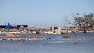 Überschwemmte Küste in Creole, Louisiana, nach Hurrikan Delta im Oktober 2020. | Bild: picture alliance / ZUMAPRESS.com | Leslie Spurlock