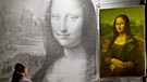 Replik von Leonardo da Vincis berühmten Gemälde Mona Lisa in einer Ausstellung in Nürnberg 2014 | Bild: picture-alliance/dpa