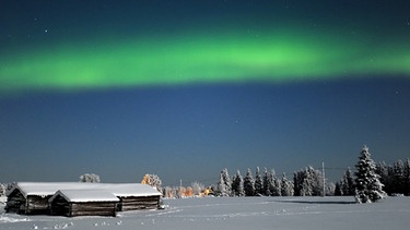 Polarlicht in Nord-Schweden | Bild: picture-alliance/dpa