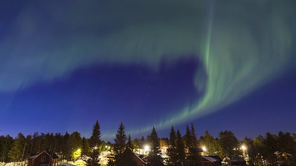 Polarlicht im Norden Schwedens | Bild: picture-alliance/dpa