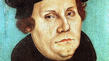 Reformator Martin Luther, gemalt von Lukas Cranach d.Ä.  | Bild: picture-alliance/dpa