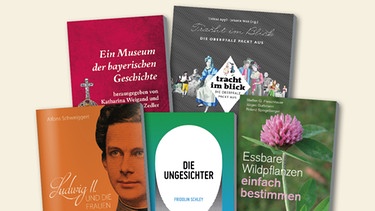 Frühjahrsbuchtipps Pfingsten 2016 | Bild: Allitera Verlag, Herbert Utz Verlag, Verlag Friedrich Pustet, AT Verlag, Montage: BR