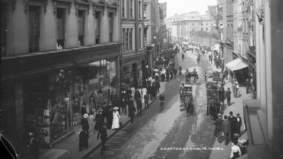 Schwarzweißfotografie Dublin um 1900 | Bild: Courtesy of The National Library of Ireland