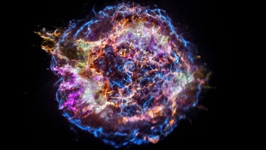 NASA Satellit mit Röntgenteleskop zeigt Supernova Reste von Cassiopeia A | Bild: picture-alliance/dpa