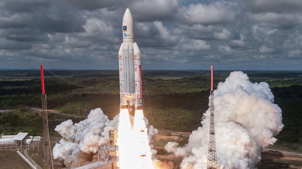 Eine Ariane 5 startet in Kourou | Bild: picture-alliance/dpa