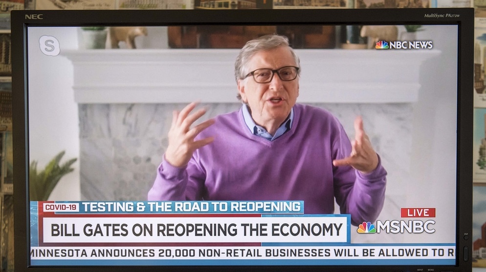 Interview mit Bill Gates auf MSNBC | Bild: picture-alliance/dpa