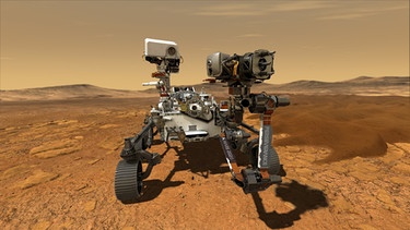 Perseverance-Rover soll den roten Planeten erforschen | Bild: BR