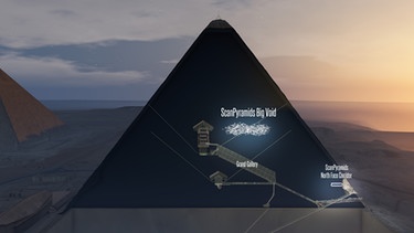 Hohlraum in der Cheops-Pyramide entdeckt | Bild: dpa-Bildfunk