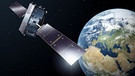 Künstlerische Darstellung eines Galileo-Full-Operational-Capacity-Satelliten | Bild: picture-alliance/dpa