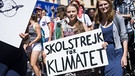 Greta Thunberg auf einer Klimademonstration | Bild: picture-alliance/dpa