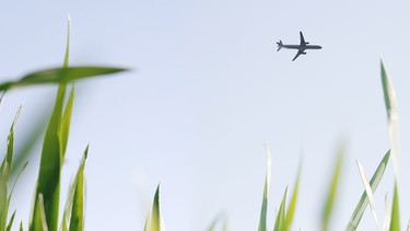 Ein Flugzeug am Himmel.
| Bild: stock.adobe.com/merklicht.de