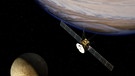 Darstellung der Raumsonse JUICE (JUpiter ICy moons Explorer) | Bild: picture-alliance/dpa