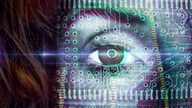 Weibliches Gesicht, Symbolfoto für künstliche Intelligenz | Bild: picture-alliance/dpa
