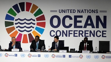 Eröffnungsveranstaltung der UN-Ozeankonferenz, Portugal, Lissabon: | Bild: dpa-Bildfunk
