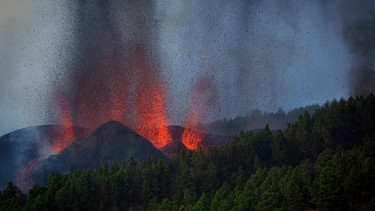 Vulkanausbruch auf der Insel Palma 2021.
| Bild: picture-alliance/dpa