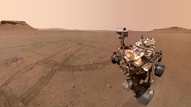 Der Marsrover Perseverance auf der Marsoberfläche
| Bild: picture-alliance/dpa