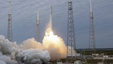 Start der SpaceX-Rakete | Bild: picture-alliance/dpa