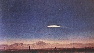 Ein UFO, aufgenommen in der Nähe von Holloman Air Force Base, New Mexico / Datum: 25.04.2018 | Bild: picture-alliance/dpa