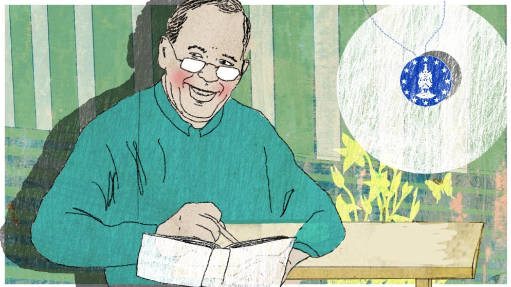 Illustration Kalenderblatt: Vaclav Havel erhält den Karlspreis | Bild: BR/ Angela Smets