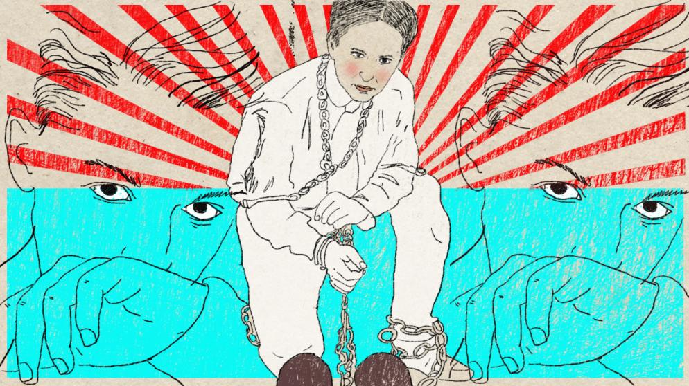 Illustration Kalenderblatt: Houdini befreit sich aus der Todeszelle | Bild: BR/ Angela Smets