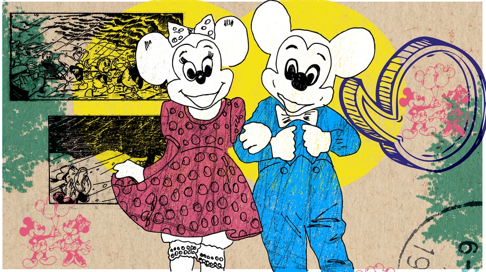 Illustration Kalenderblatt: Erstes Mickey Mouse-Comic in Deutschland | Bild: BR/ Angela Smets