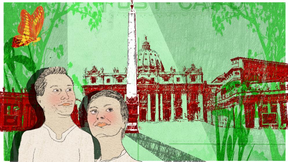 Illustration Kalenderblatt: Obelisk auf dem Petersplatz in Rom errichtet | Bild: BR/ Angela Smets