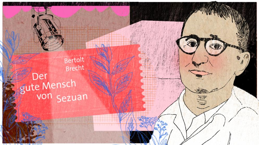 Illustration Kalenderblatt: Brechts "Der gute Mensch von Sezuan" in Zürich | Bild: BR/ Angela Smets