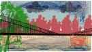 Illustration Kalenderblatt: Einsturz der Hängebrücke von Angers | Bild: BR/ Angela Smets