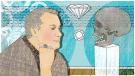 Illustration Kalenderblatt: Diamien Hirst verkauft Diamantenschädel | Bild: BR/ Angela Smets