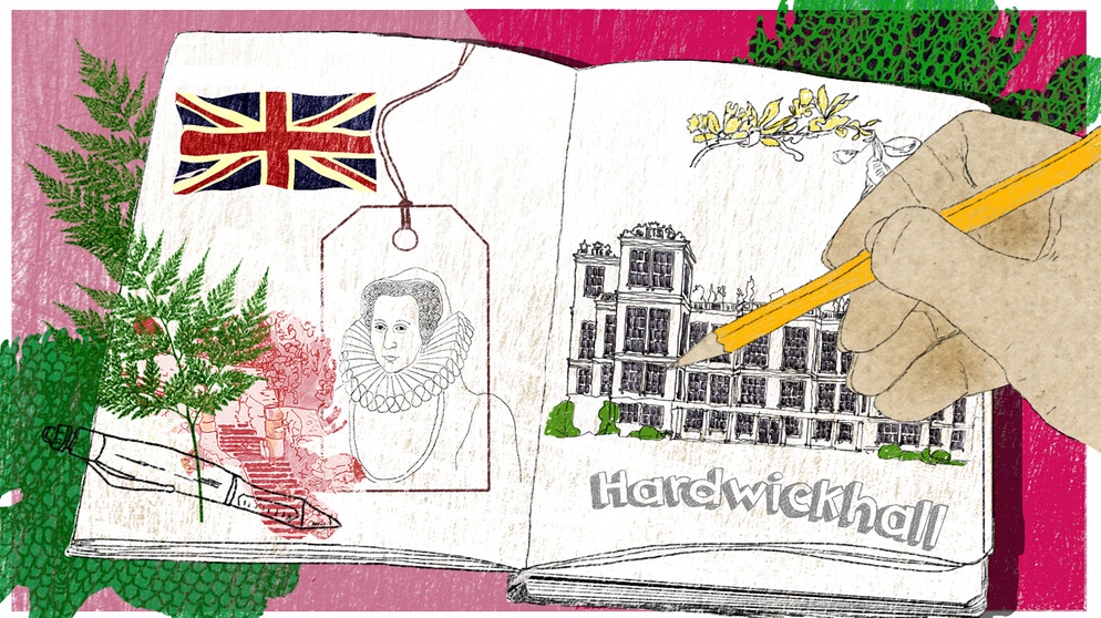 Illustration Kalenderblatt: Bess of Hardwick stirbt in Hardwick Hall   | Bild: BR/ Angela Smets