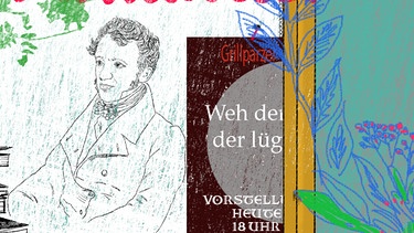 Illustration Kalenderblatt: Grillparzers "Weh dem, der lügt" uraufgeführt  | Bild: BR/ Angela Smets