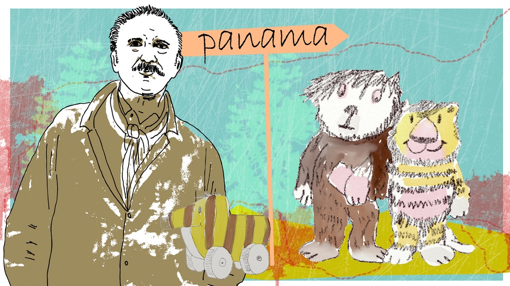 Illustration Kalenderblatt: Janoschs "Oh wie schön ist Panama" erscheint | Bild: BR/Angela Smets
