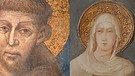 Jacoba de Settesoli und Franz von Assisi (Fresko, Collage)  | Bild: BR /Corinna Mühlstedt