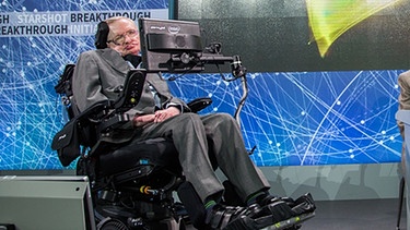Der Astrophysiker Stephen Hawking (Aufnahme von 2016) war ein imponierendes Beispiel für die Kraft der Zuversicht. | Bild: picture alliance_Photoshot .jpg