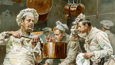 Köche bei der Arbeit (1893) | Bild: picture-alliance/dpa/Mary Evans Picture Library