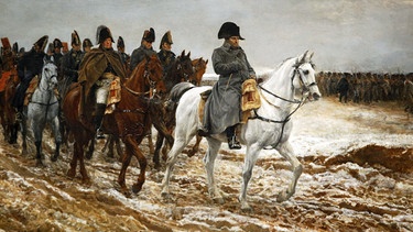 Napoleon und seine Truppen (Ernest Missonier, Öl auf Holz, 1814) | Bild: picture-alliance/dpa/Julian Kumar/Godong