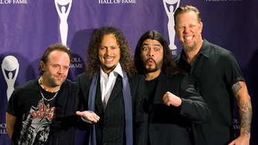 Metallica bei der Aufnahme in die Rock and Roll Hall of Fame 2006 | Bild: picture-alliance/dpa