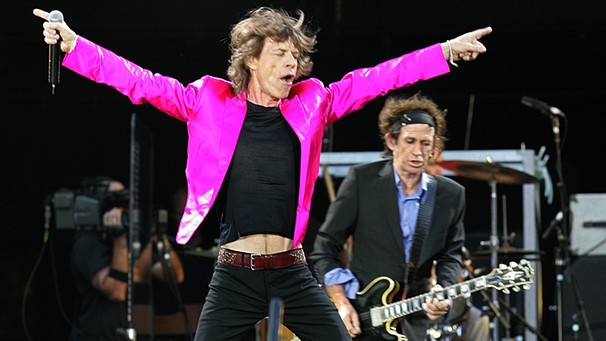 Mick Jagger auf einem Konzert der Rolling Stones | Bild: picture-alliance/dpa