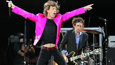 Mick Jagger auf einem Konzert der Rolling Stones | Bild: picture-alliance/dpa