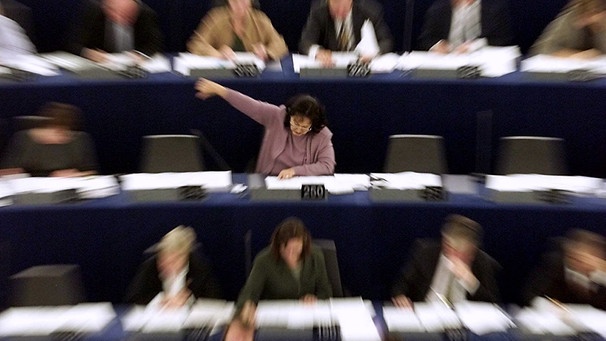 Abgeordnete des EU-Parlaments in leicht verschwommener Optik | Bild: picture-alliance/dpa