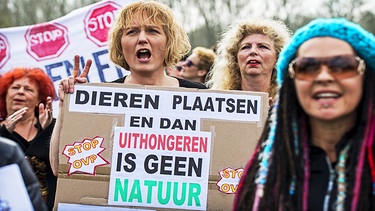 Niederlande: Demonstration für den Tierschutz in Lelystad (2018) | Bild: picture-alliance/dpa/ANP/Marten van Dijl