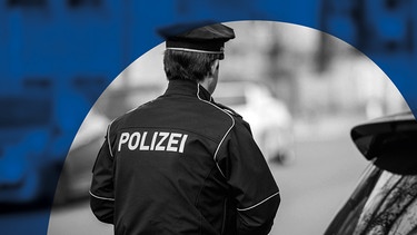 Ein Polizeibeamter waehrend einer Verkehrskontrolle in Berlin, 27.02.2018. | Bild: Florian Gaertner/photothek.netx