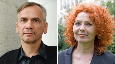 Die Autoren Kerstin Specht und Lutz Seiler | Bild: picture-alliance/dpa, BR/Natascha Heuse, Montage: BR