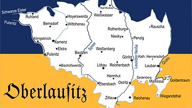 Oberlausitz, Landkarte | Bild: colourbox.com