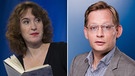 Nora Bossong und Clemens Meyer lesen ihre Erzählungen für das ARD Radiofestival.  | Bild: picture-alliance/Ulrich Baumgarten; picture-alliance