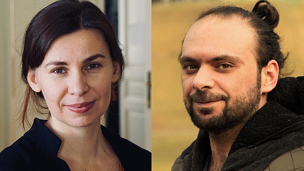 Ukrainische Schriftstellerin Tanja Maljartschuk und Yamen Hussein aus Syrien | Bild: Michael Schwarz/Yamen Hussein/BR-Bildmontage