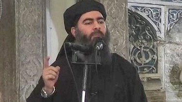 Abu Bakr al Baghdadi - Standbild aus einem IS-Video | Bild: picture-alliance/dpa