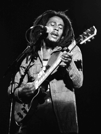 Der jamaikanische Reggaemusiker Bob Marley 1980 | Bild: Langevin/AP/dapd